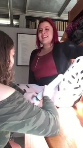 College Library girl on girl